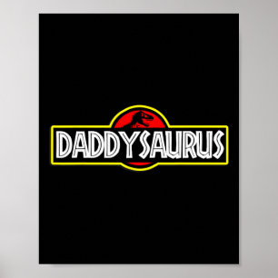 Daddysaurus Väter Vatertag Poster