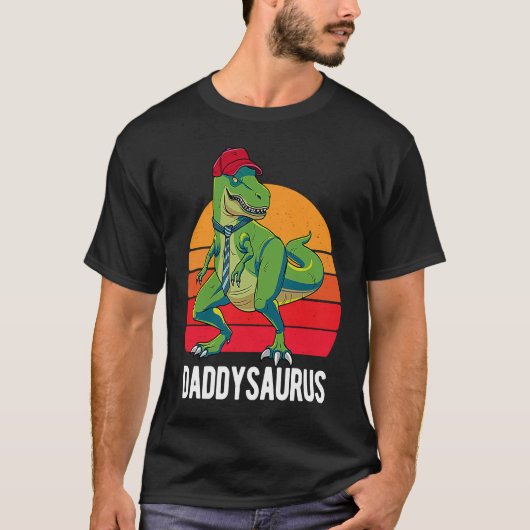 Daddysaurus Vatertag Rex Daddy Saurus Men T-Shirt (Vorderseite)
