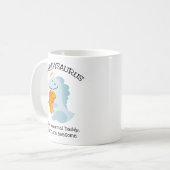 Daddysaurus wie ein normaler Papa, aber Phantastis Kaffeetasse (Vorderseite Links)