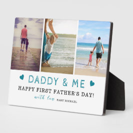Daddyy & Me' 3-Foto Collage 1. Vatertag Fotoplatte
