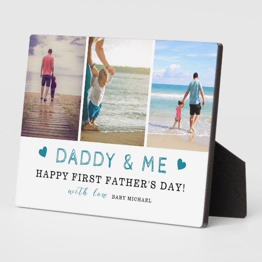 Daddyy & Me' 3-Foto Collage 1. Vatertag Fotoplatte (Seite)