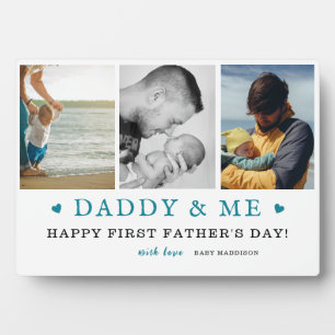Daddyy & Me' 3-Foto Collage 1. Vatertag Fotoplatte