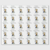 DADFISHINGBUDDY.png Geschenkpapier (Flach)