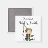 DADFISHINGBUDDY.png Magnet (Vorderseite/Rückseite)