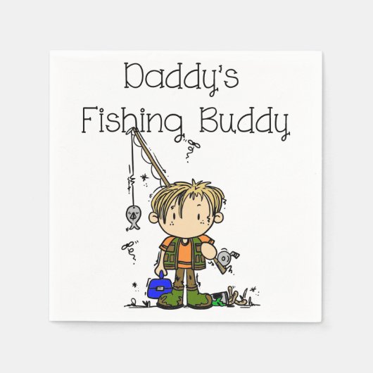 DADFISHINGBUDDY.png Serviette (Vorderseite)