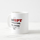 DadGPT Generating Bad Jokes Seit 2025 Techie Vater Kaffeetasse (Vorderseite Links)