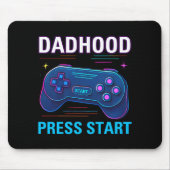 Dadhood Press Start Retro Gamer Design Mouse Pad Mousepad (Vorne)