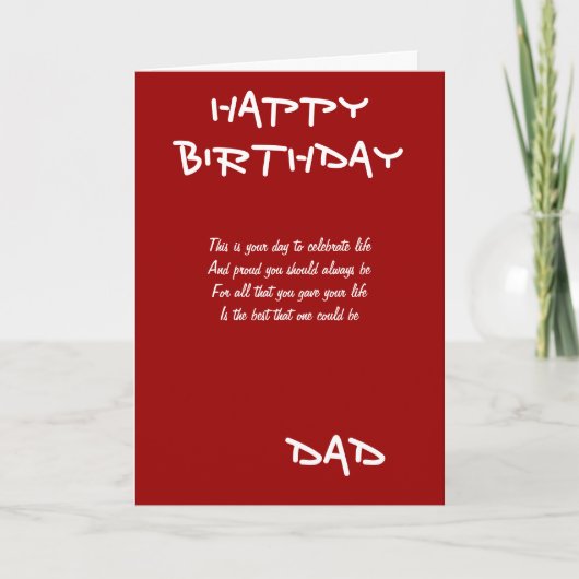 Dadi Geburtstagskarten Karte (Vorderseite)