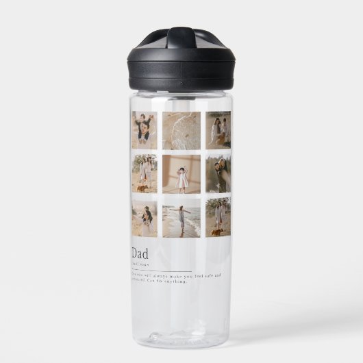 #DadIdealNounWaterBottle Trinkflasche (Vorderseite)