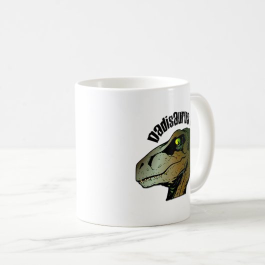 Dadisaurus Rex: Doppel gedruckte Kaffee-Tasse Kaffeetasse (VorderseiteRechts)