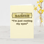 Dadism - ich stehe gerade meine Augen still Karte (Gelbe Blume)