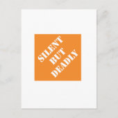 Dadisms Silent, aber tödlich Postkarte (Vorderseite)