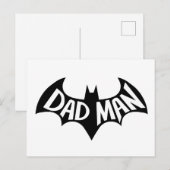 Dadman Superhero Postkarte (Vorne/Hinten)