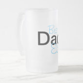DadMug Mattglas Bierglas (Vorderseite Links)