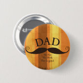 DadMustache Knopf Button (Vorne & Hinten)