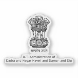 Dadra & Nagar Haveli & Daman &Diu Staat Siegel, In Aufkleber