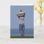 "Dad's arms" Karte (Gelbe Blume)