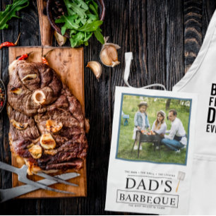 Dads Barbeque Vatertag BBQ Foto Handtuch