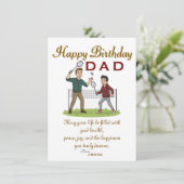 Dads' birthday karte (Stehend Vorderseite)