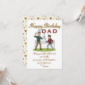 Dads' birthday karte (Vorderseite/Rückseite Beispiel)