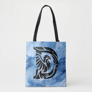Dads Bold Eagle auf Blauem Rauch große Schultertas Tasche