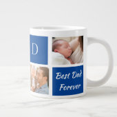 Dad's Collage photo, Capturing Precious Moment Jumbo-Tasse (Rechts)