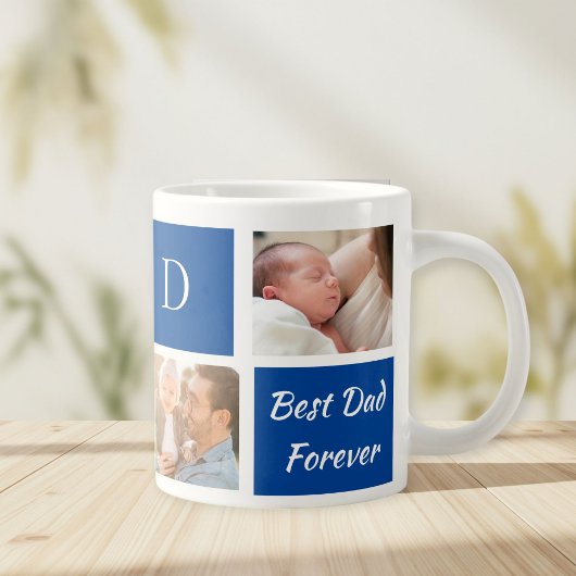 Dad's Collage photo, Capturing Precious Moment Jumbo-Tasse