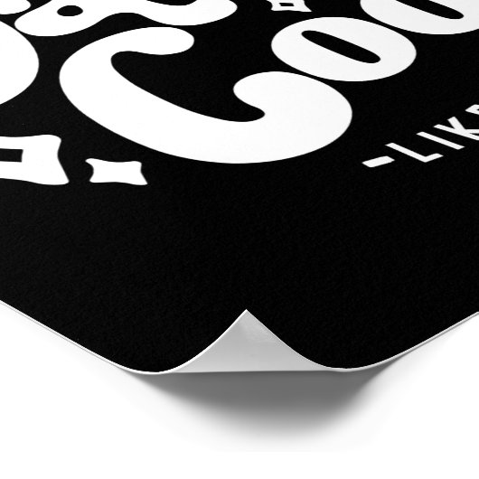 Dads Cool Funny Dad Matches Sons Cooler  Poster (Ecke)