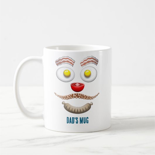 Dads englisches Frühstück Kaffeetasse (Links)