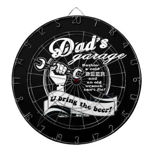 Dads Garage Bring Bier Dartscheibe (vorne)