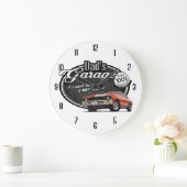 Dad's Garage Nova Große Wanduhr (Zuhause)