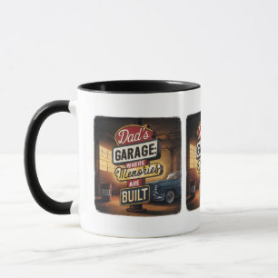 Dad's Garage Retro Vintage Auto-Schild Tasse