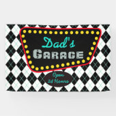 Dad's Garage Sign Banner Gift (Horizontal)