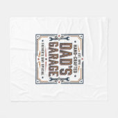 Dads Garage Vintage Vatertag Fleecedecke (Vorderseite (Horizontal))