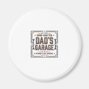 Dads Garage Vintage Vatertag Magnet