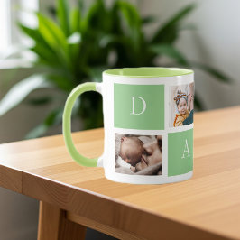 Dad's Instagram Collage, Capturing Precious Moment Tasse