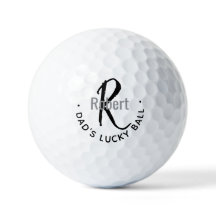 Dad's Lucky Ball Monogram-Geschenk für ihn