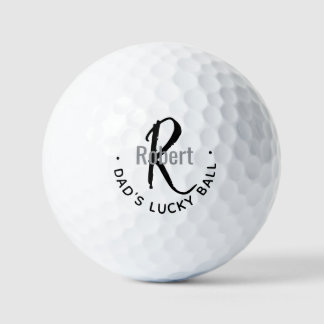 Dad's Lucky Ball Monogram-Geschenk für ihn