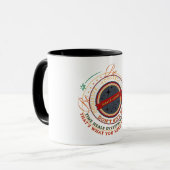 Dad's Rules Kreisabzeichen Tasse (Vorderseite Links)