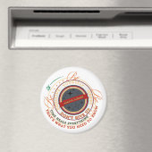Dads-Rules-Rundes-Abzeichen Magnet (In Situ (Geschirrspüler))
