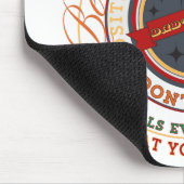 Dads-Rules-Rundes-Abzeichen Mousepad (Ecke)