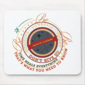 Dads-Rules-Rundes-Abzeichen Mousepad (Vorne)