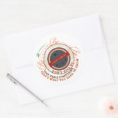 Dads-Rules-Rundes-Abzeichen Runder Aufkleber (Umschlag)