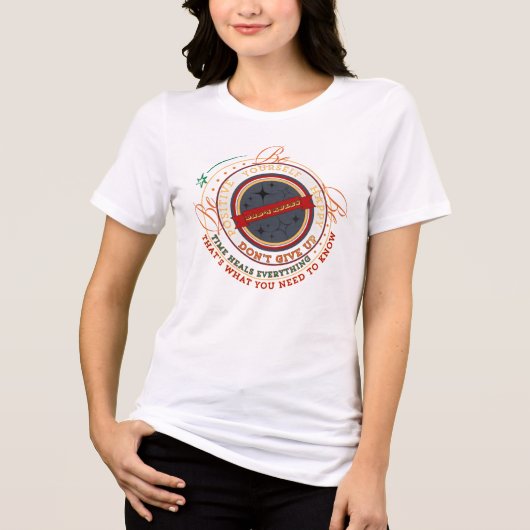 Dads-Rules-Rundes-Abzeichen Tri-Blend Shirt (Vorderseite)