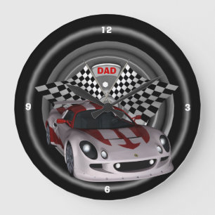 Dad's # wall Clock Große Wanduhr