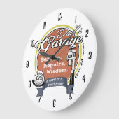 Dad's Wisdom Große Wanduhr (Winkel)