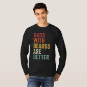 Dads With Beards Are Better Father s Day retro men T-Shirt (Vorne ganz)
