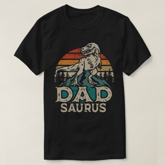 Dadsaurus Dinosaur Papa Vater Saurus Vater's Day T-Shirt (Design vorne)