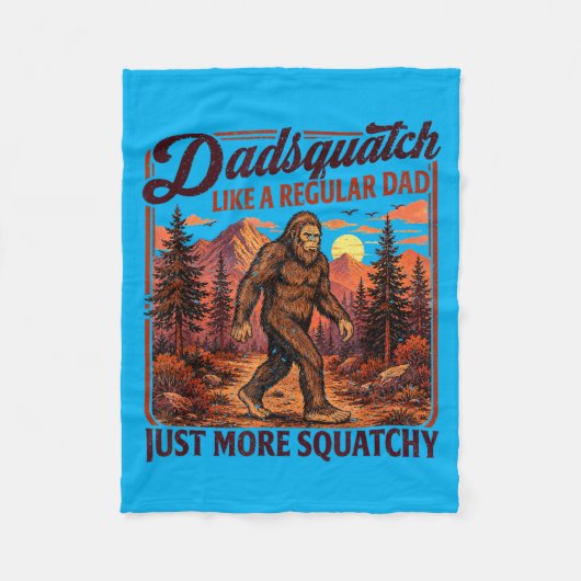 Dadsquatch Bigfoot wie ein normaler Dad mehr Fleecedecke (Vorderseite)