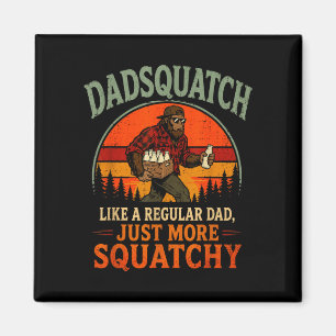 Dadsquatch Retro Bigfoot wie ein normaler Vater me Magnet